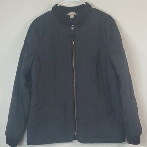 Duluth Trading Quilted Barn Coat Size Med Womens Black